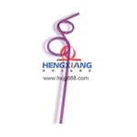 淺紫色PVC工藝吸管