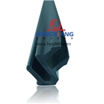 U型黑色PVC異型材