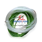 白色透明加綠色TPR膠管